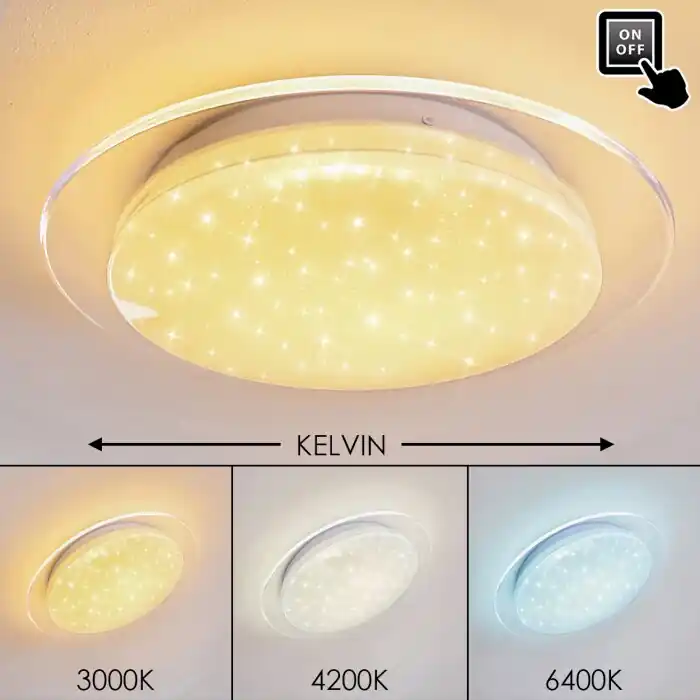 Soleil Plafondlamp LED Wit, 1-licht Must-Have