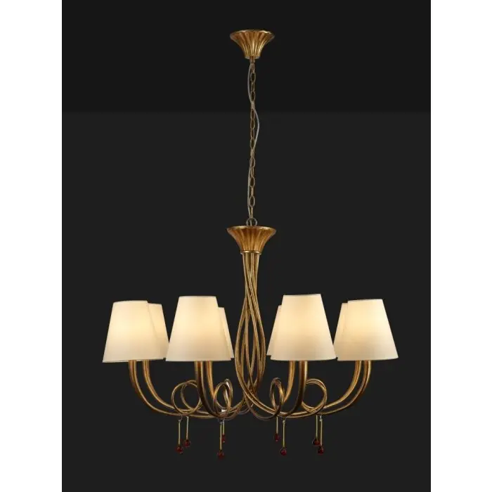 Aanbieding Mantra PAOLA Hanglamp Goud, 8-lichts