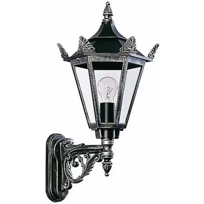 Flitsaanbieding Albert 1806 Buiten muurverlichting Zwart, Zilver, 1-licht
