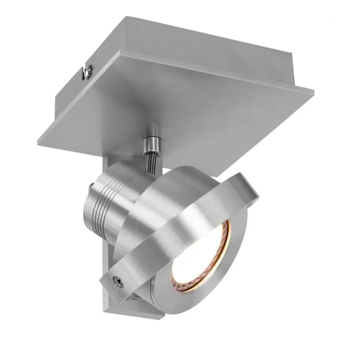 Steinhauer Quatro Plafond spot LED roestvrij staal, 1-licht Koopje
