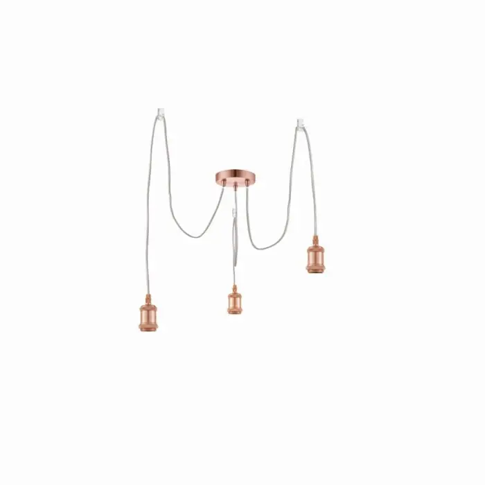 Globo OLIVER Hanger Koperkleurig, 3-lichts Actieprijs