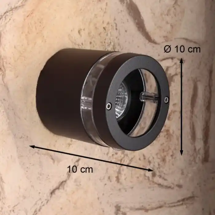 Lutec Focus Buiten muurverlichting Antraciet, 1-licht Must-Have