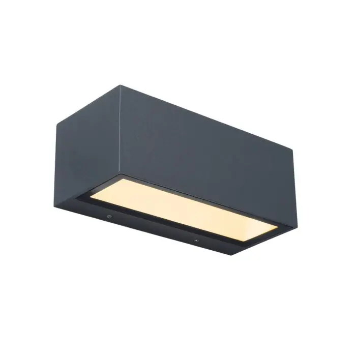 Koop Online Lutec GEMINI Buiten muurverlichting LED Antraciet, 2-lichts