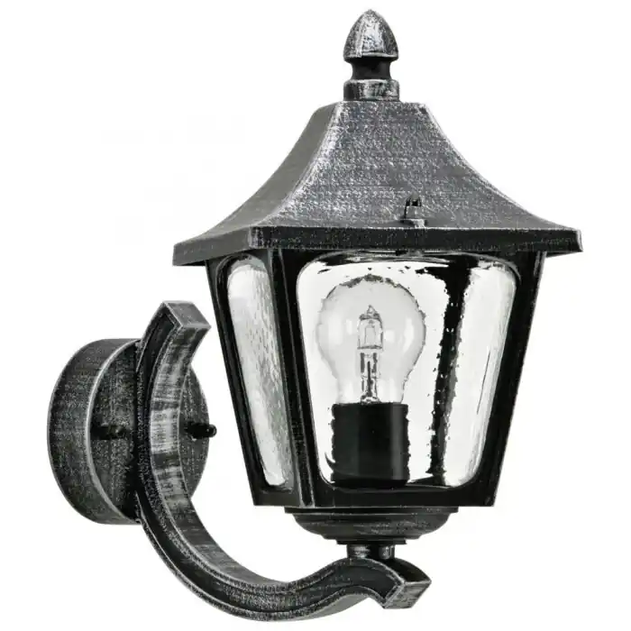 Albert 1820 Buiten muurverlichting Zwart, Zilver, 1-licht Tijdelijk Beschikbaar