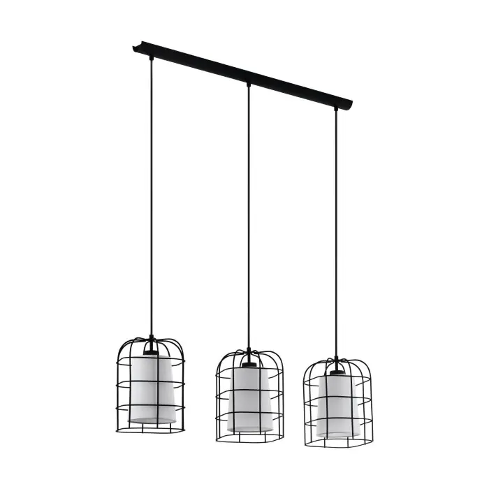 Eglo BITTAMS Hanger Zwart, 3-lichts Hoge Kwaliteit