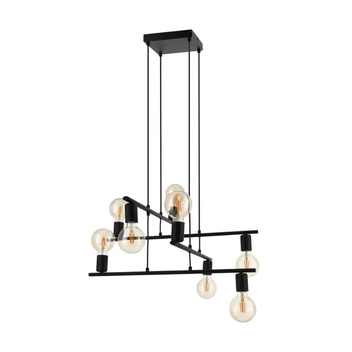 Koop Vandaag Eglo MEZZANA Hanger Zwart, 8-lichts