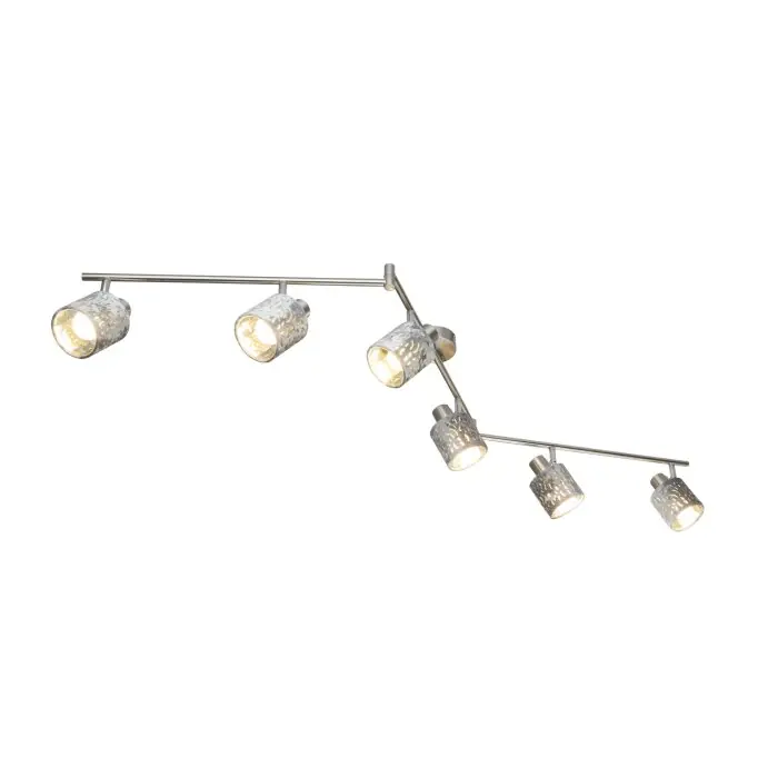 Globo ALYS Plafondlamp Nikkel mat, 6-lichts Hete Deal