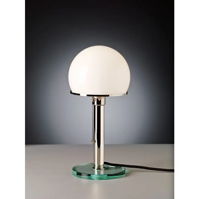 Tecnolumen Wagenfeld WG 25 GL Tafellamp Nikkel mat, Transparant, Helder, 1-licht Goedkoop