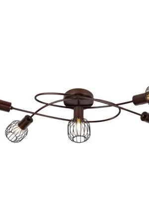 Aanbieding Globo AKIN Plafondlamp Brons, 5-lichts