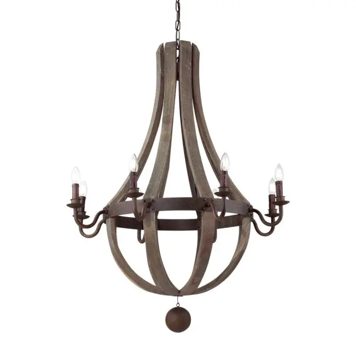 Aanbieding Ideallux MILLENNIUM Hanger Roest, 8-lichts