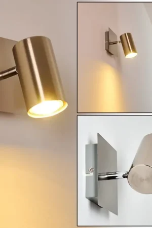 Zuoz Muurspot Nikkel mat, 1-licht Lage Prijs