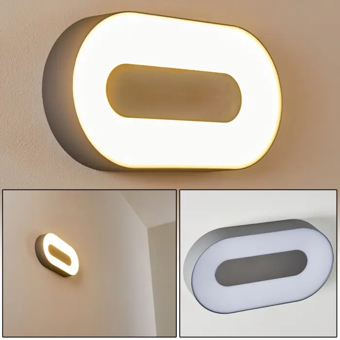 Aanbieding Felsted Buiten muurverlichting LED Zilver, 1-licht