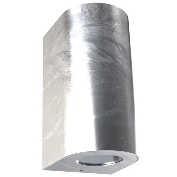Express Levering Nordlux CANTO Buiten muurverlichting Zilver, 2-lichts