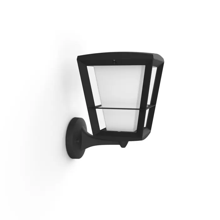 Philips Hue Ambiance White & Color Econic Wandlamp LED Zwart, 1-licht, Kleurwisselaar Dagaanbieding