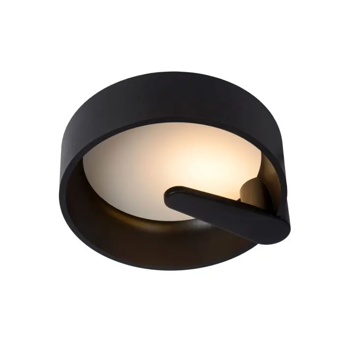 Lucide MIAMI Plafondlamp LED Zwart, 1-licht Korting