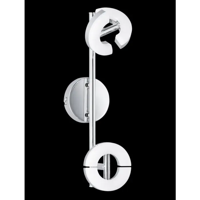 Honsel Donut Muurlamp LED Chroom, 2-lichts Koop Vandaag