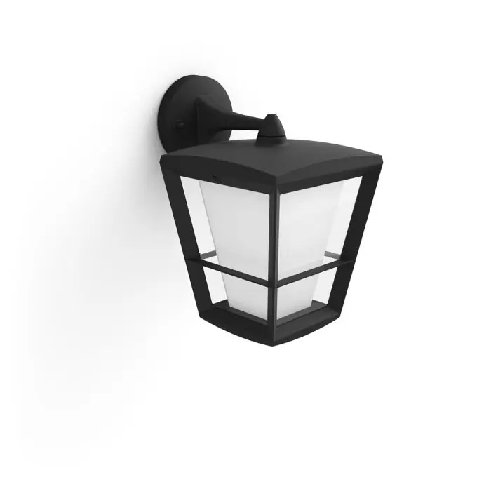 Philips Hue Ambiance White & Color Econic Wandlamp LED Zwart, 1-licht, Kleurwisselaar Laatste Versie