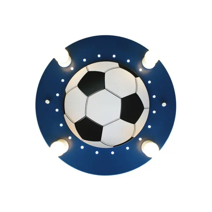 Elobra FUßBALL Plafondlamp Blauw, Wit, 4-lichts Direct Verzonden