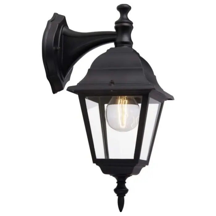 Lage Kosten Brilliant Newport Buiten muurverlichting Zwart, 1-licht
