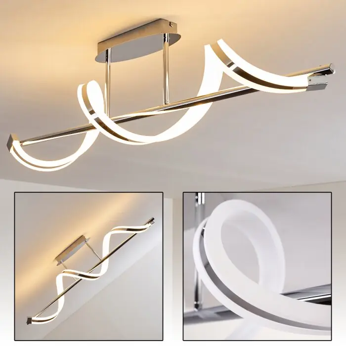 Vora Plafondlamp LED Chroom, 1-licht Beperkte Voorraad