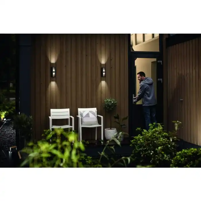 Weekendaanbieding Philips Shadow Buiten muurverlichting LED Antraciet, 2-lichts