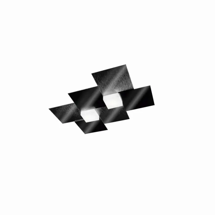 Grossmann CREO Muur en plafond verlichting LED Zwart, 2-lichts Hoge Kwaliteit