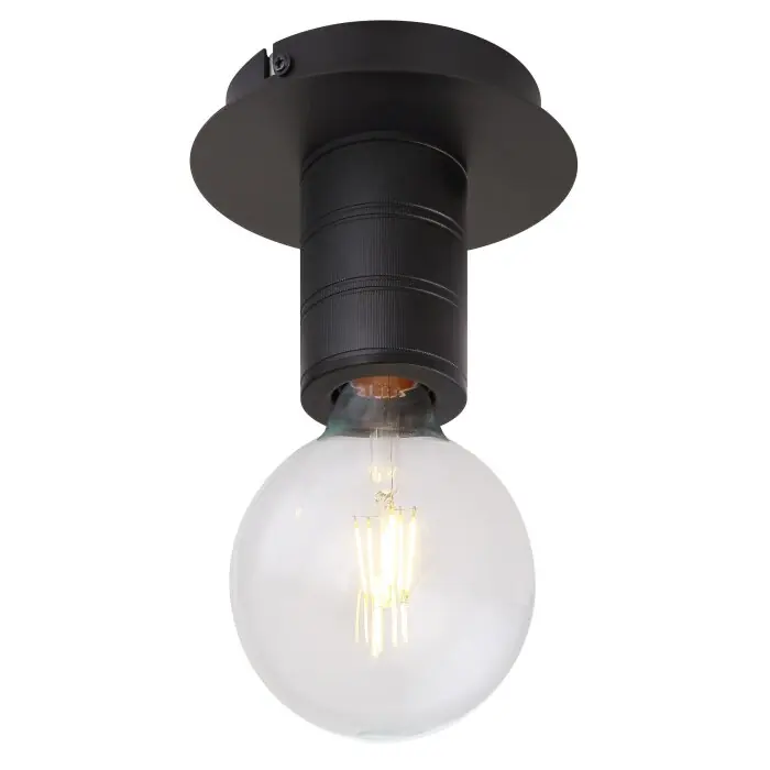 Korting Globo HERMINE Plafondlamp Zwart, 1-licht