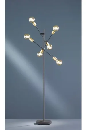 Weekendaanbieding Trio CROSS Staande lamp Zwart, 6-lichts