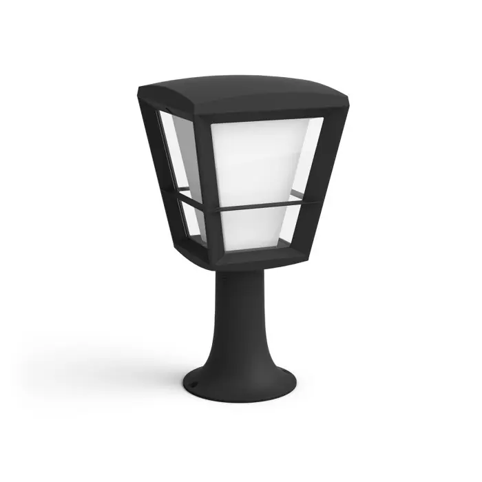 Philips Hue Ambiance White & Color Econic Sokkellamp LED Zwart, 1-licht, Kleurwisselaar Voordeelprijs