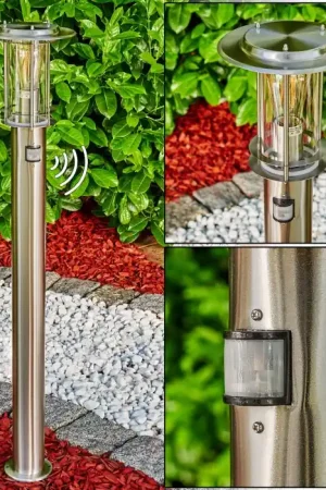 Weekendaanbieding Mulo Padverlichting Roestvrijstalen kleur, 1-licht, Bewegingsmelder