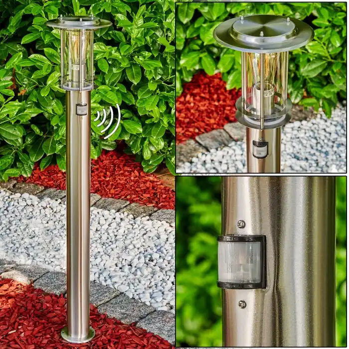 Weekendaanbieding Mulo Padverlichting Roestvrijstalen kleur, 1-licht, Bewegingsmelder