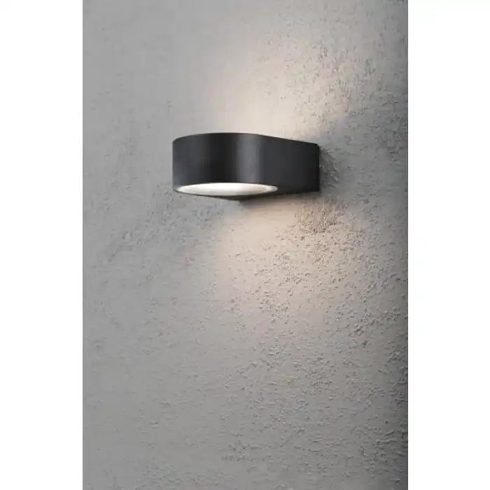 Konstsmide Teramo Muurlamp Zwart, 1-licht Koopje