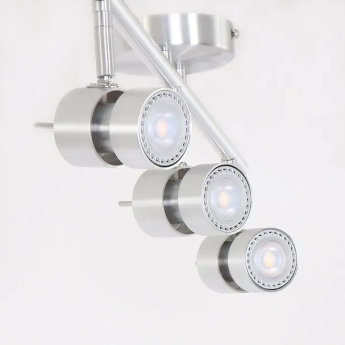 Hete Deal Steinhauer Natasja Plafondlamp LED roestvrij staal, 3-lichts