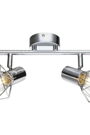 Aanbieding Globo Xara I Plafond spot Chroom, 2-lichts