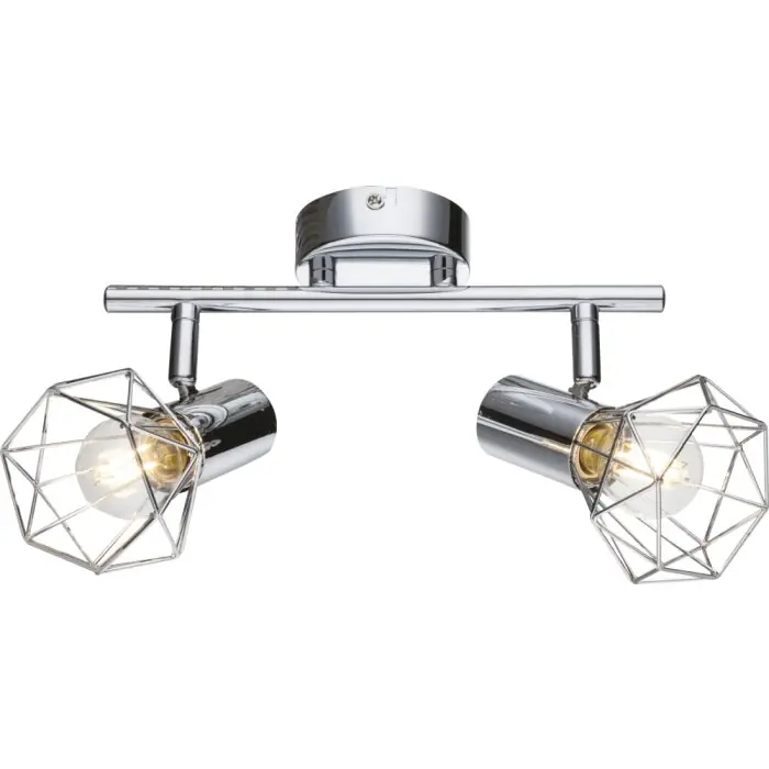 Aanbieding Globo Xara I Plafond spot Chroom, 2-lichts