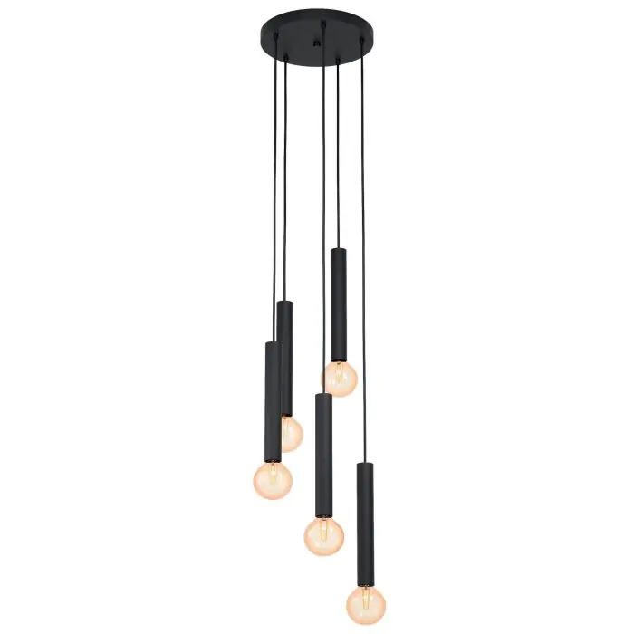 Favoriet Eglo CORTENOVA Hanger Zwart, 5-lichts