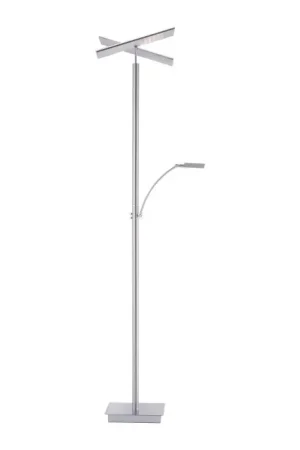 Weekendaanbieding Paul Neuhaus ARTUR Staande lamp LED roestvrij staal, 2-lichts
