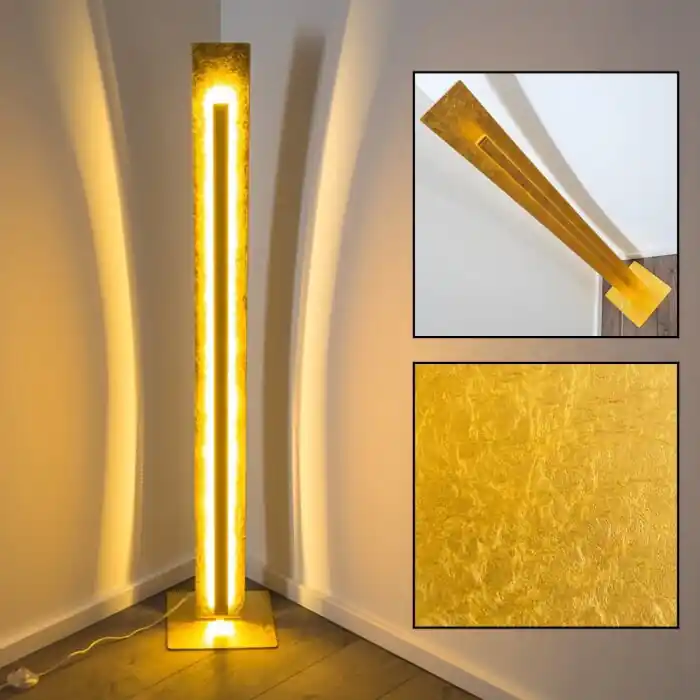 Op = Op Petrolia Staande lamp LED Goud, 1-licht