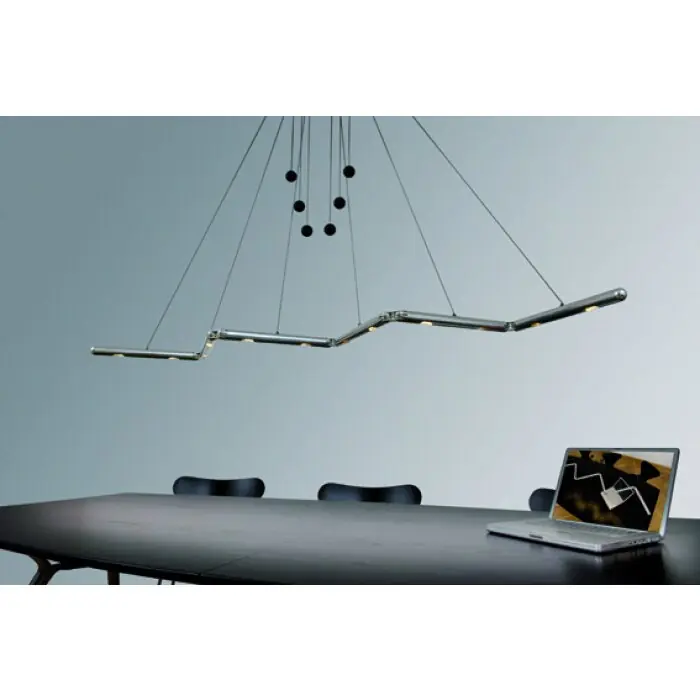 Basis-Leuchten GENUA Hanglamp LED Aluminium, 6-lichts Snelle Levering
