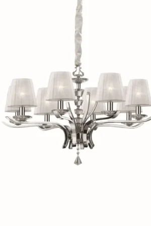 Aanbieding Ideallux PEGASO kroonluchter Wit, 8-lichts