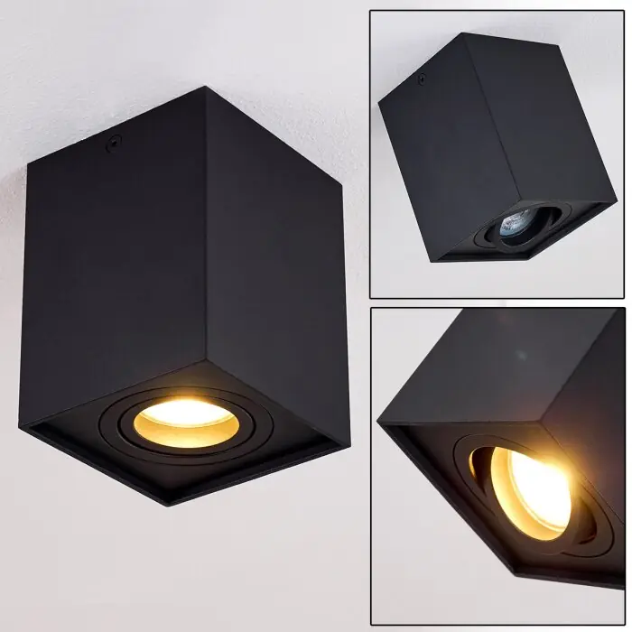 Direct Verzonden Betsie Plafondlamp Zwart, 1-licht