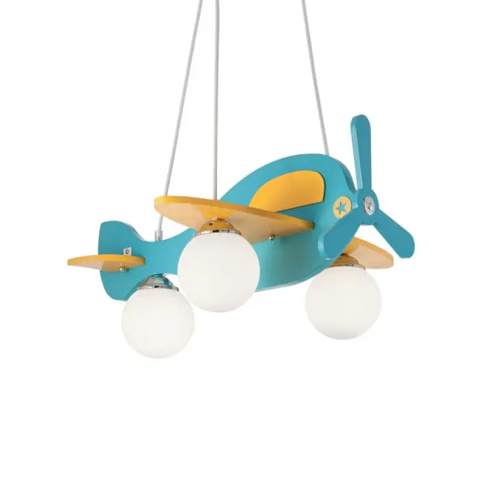 Weekendaanbieding Ideallux AVION-1 Hanger Kleurrijk, 3-lichts