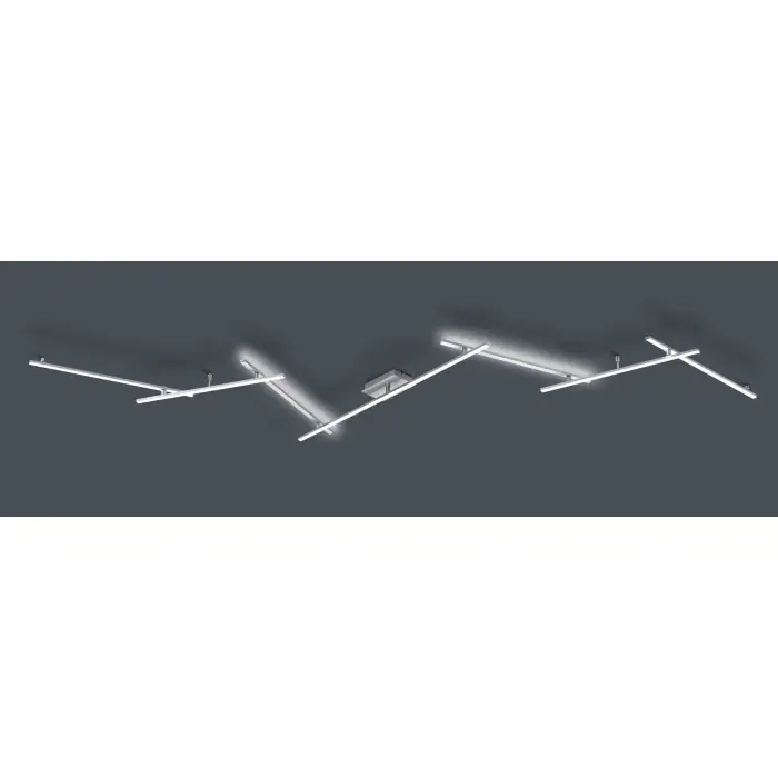 Trio Indira Plafondlamp LED Nikkel mat, 2-lichts Express Levering