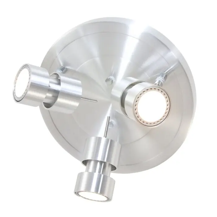 Express Levering Steinhauer Natasja Plafondlamp LED roestvrij staal, 3-lichts