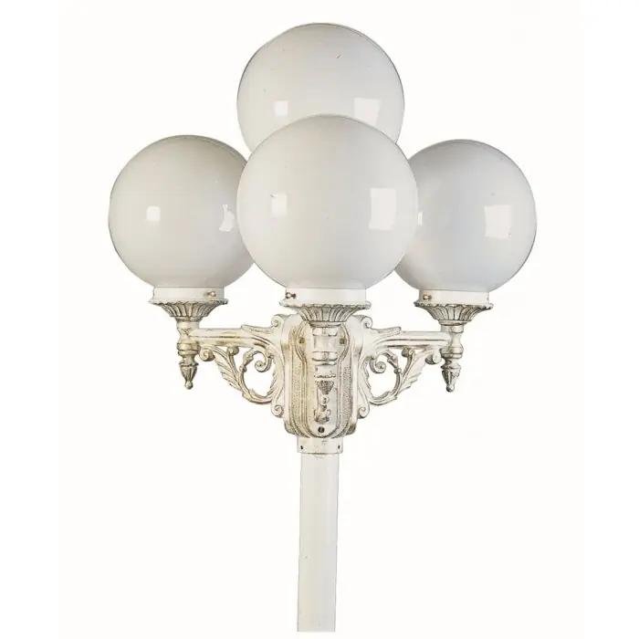 Korting Albert 2051 Padverlichting Goud, Wit, 4-lichts