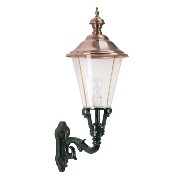 KS Verlichting Enkhuizen Muurlamp Groen, Koperkleurig, 1-licht Veilige Betaling