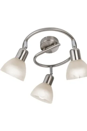 Nino-Leuchten DAYTONA Plafondlamp LED Nikkel mat, 3-lichts Must-Have