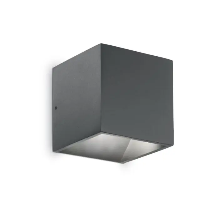 Ideallux RUBIK Buiten muurverlichting LED Antraciet, 1-licht Nieuw