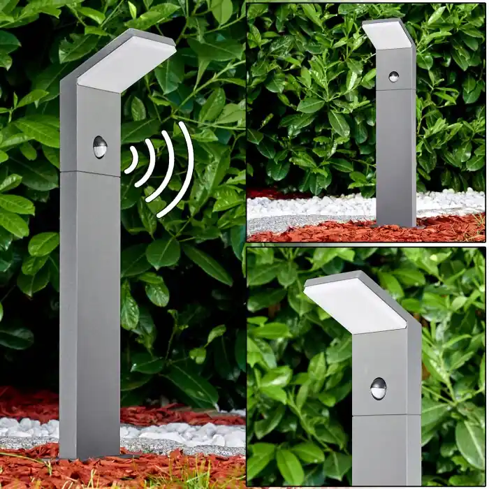 Uitverkoop Korup Sokkellamp LED Antraciet, 1-licht, Bewegingsmelder