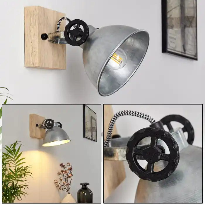 Svanfolk Plafondlamp Bruin, Zwart, Gegalvaniseerd, 1-licht Koop Vandaag
